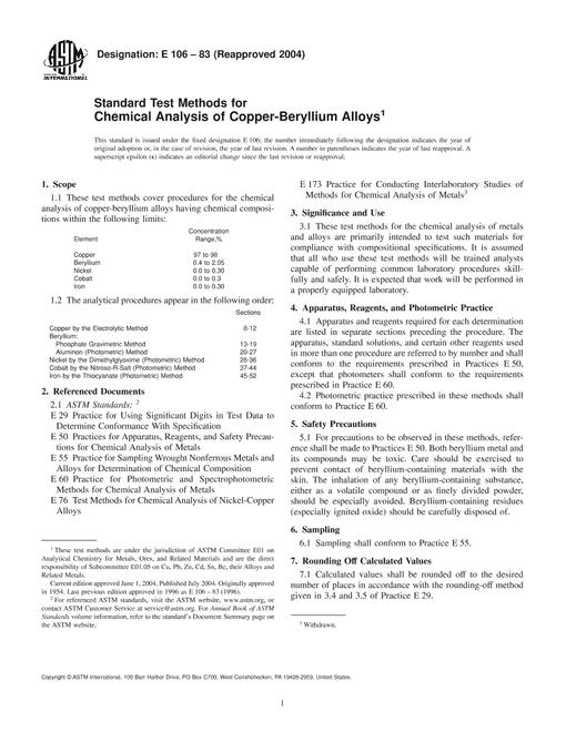 ASTM E106-83(2004)