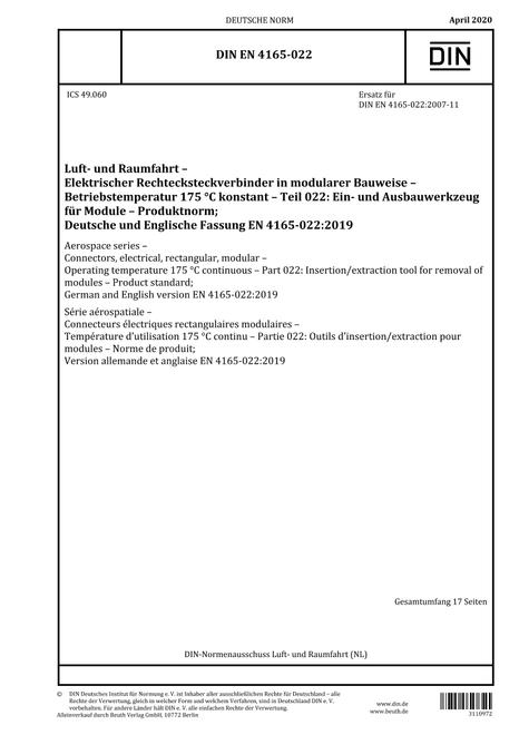 DIN EN 4165-022