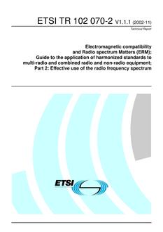 ETSI TR 102 070-2