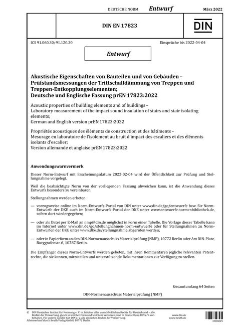 DIN EN 17823 - DRAFT