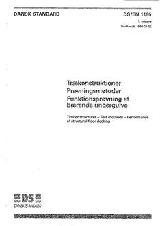 DANSK DS/EN 1195