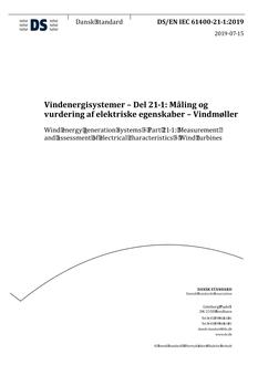 DANSK DS/EN IEC 61400-21-1