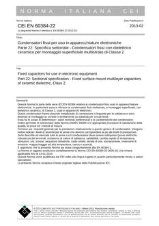 CEI EN 60384-22