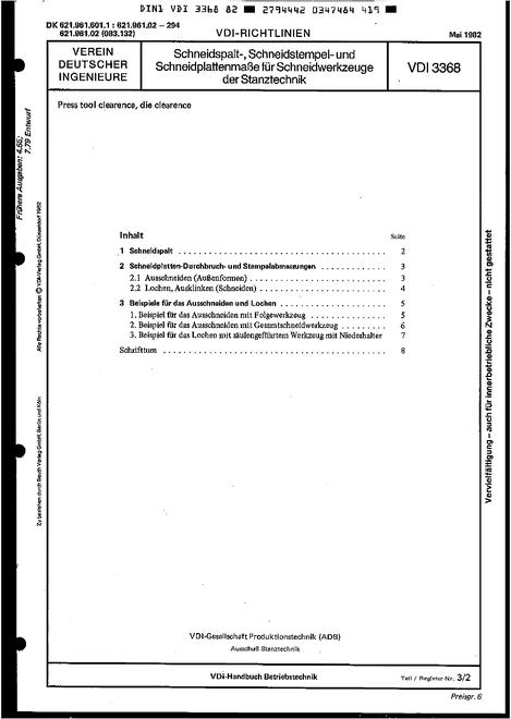 VDI VDI 3368