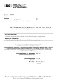 DANSK DSF/ISO/DTS 16465