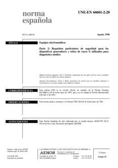 AENOR UNE-EN 60601-2-28