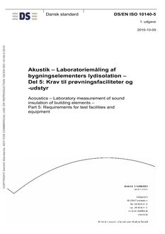 DANSK DS/EN ISO 10140-5
