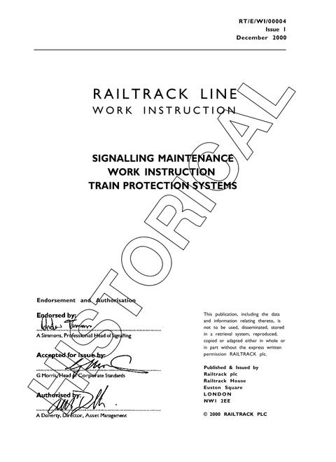 NR RT/E/WI/00004 ISSUE 1
