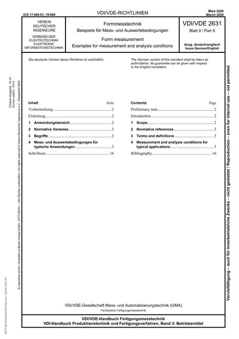 VDI VDI/VDE 2631 BLATT 9