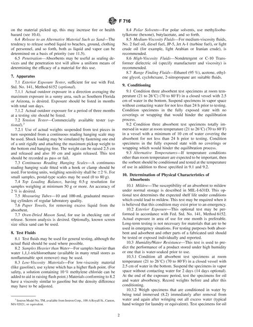 ASTM F716-82(2001)