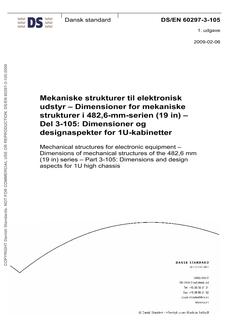 DANSK DS/EN 60297-3-105