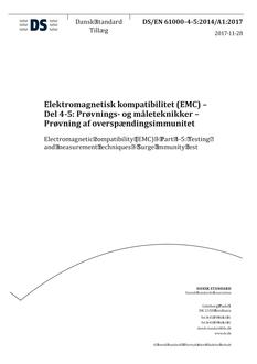DANSK DS/EN 61000-4-5
