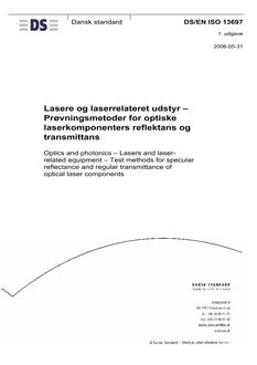 DANSK DS/EN ISO 13697