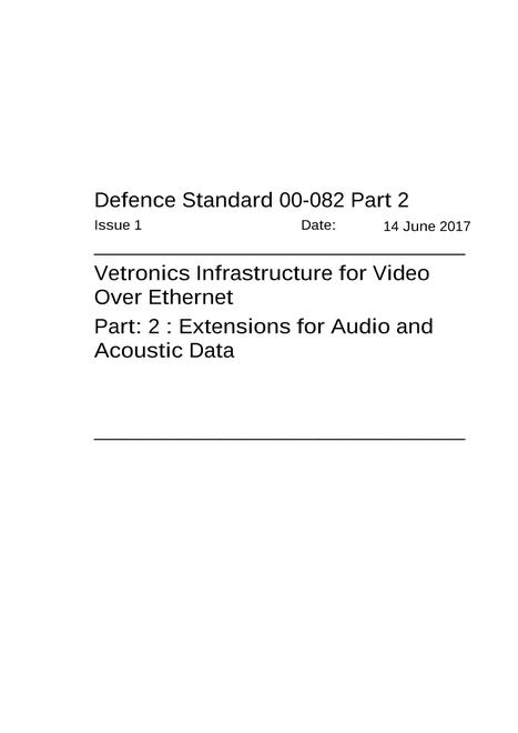 MODUK DEF STAN 00-082: PART 2
