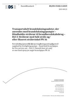 DANSK DS/EN 15182-3