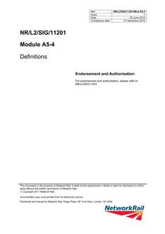 NR NR/L2/SIG/11201/MOD A5-4 ISSUE 1