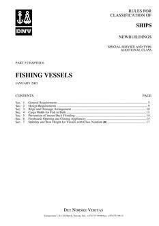 DNV DNV-RU-SHIPS PART 5 CHAPTER 6
