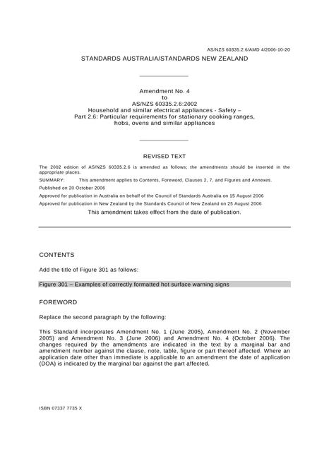 AS/NZS 60335.2.6:2002 AMDT 4