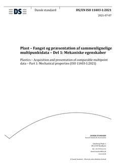 DANSK DS/EN ISO 11403-1