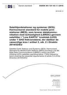 DANSK DS/EN 301 721 V2.1.1