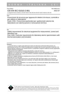 CEI EN IEC 61010-2-061