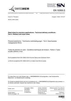SNV SN EN 10305-3