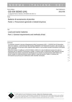CEI EN 50342-1