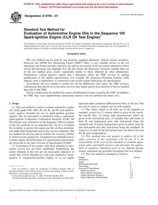 ASTM D6709-01
