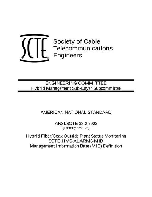 SCTE 38-2 2002