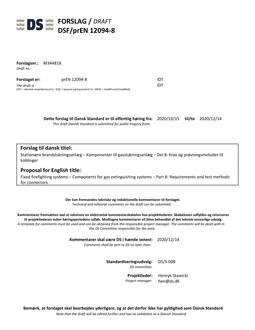 DANSK DSF/PREN 12094-8