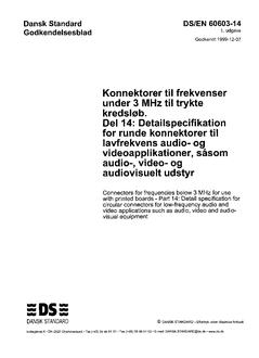 DANSK DS/EN 60603-14