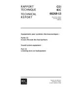 IEC/TR 60268-13 Ed. 2.0 b:1998