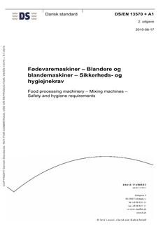 DANSK DS/EN 13570 + A1