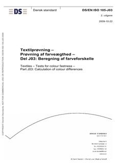 DANSK DS/EN ISO 105-J03