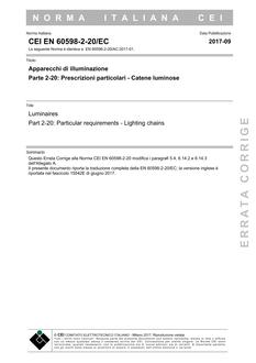 CEI EN 60598-2-20