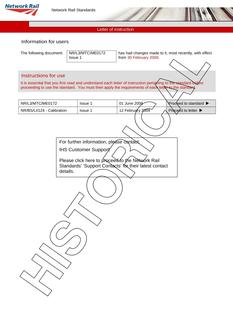 NR NR/L3/MTC/ME0172 ISSUE 1