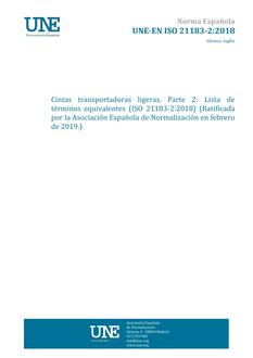 AENOR UNE-EN ISO 21183-2
