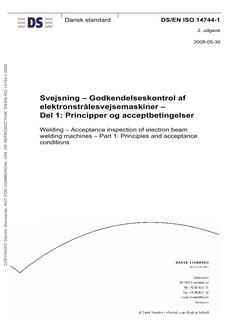 DANSK DS/EN ISO 14744-1