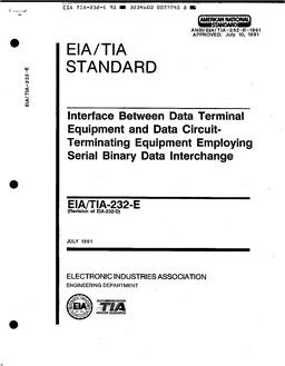 TIA ANSI/TIA-232-E