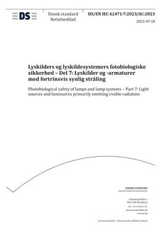DANSK DS/EN IEC 62471-7