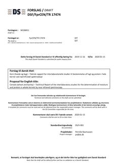 DANSK DSF/FPRCEN/TR 17474