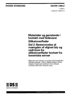 DANSK DS/EN 1388-2