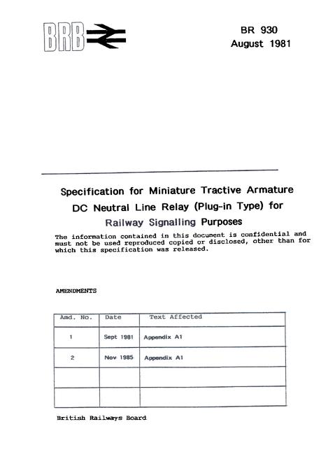 NR BR 930 ISSUE 2