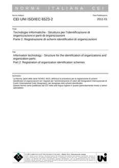 CEI UNI ISO/IEC 6523-2