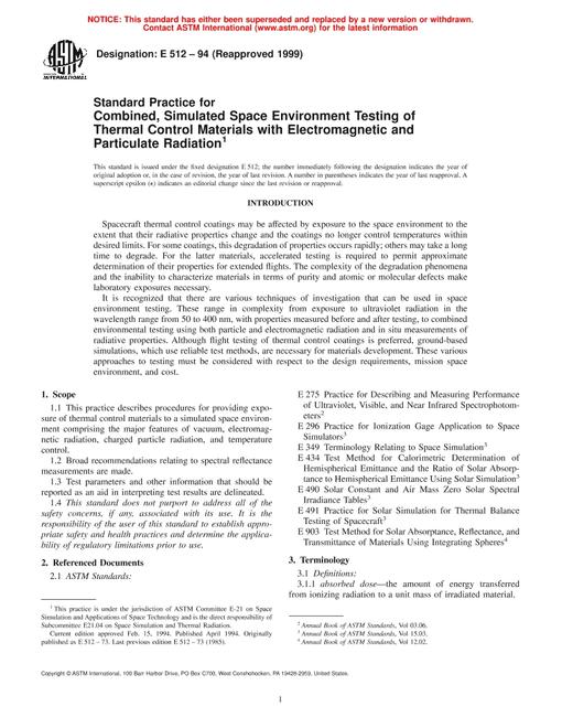 ASTM E512-94(1999)