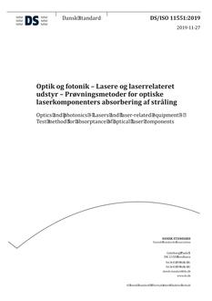 DANSK DS/ISO 11551