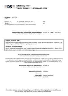 DANSK DSF/EN 62841-2-11/PRAB