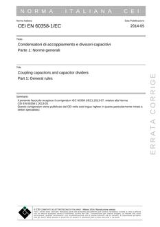 CEI EN 60358-1