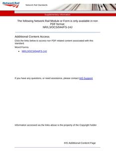 NR NR/L3/OCS/044/FS-14J ISSUE 1