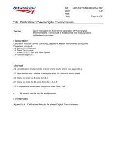 NR NR/L3/MTC/ME0201/CAL282 ISSUE 1